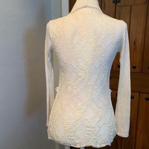 5/$25 📦 Cardigan with lace sheer back
